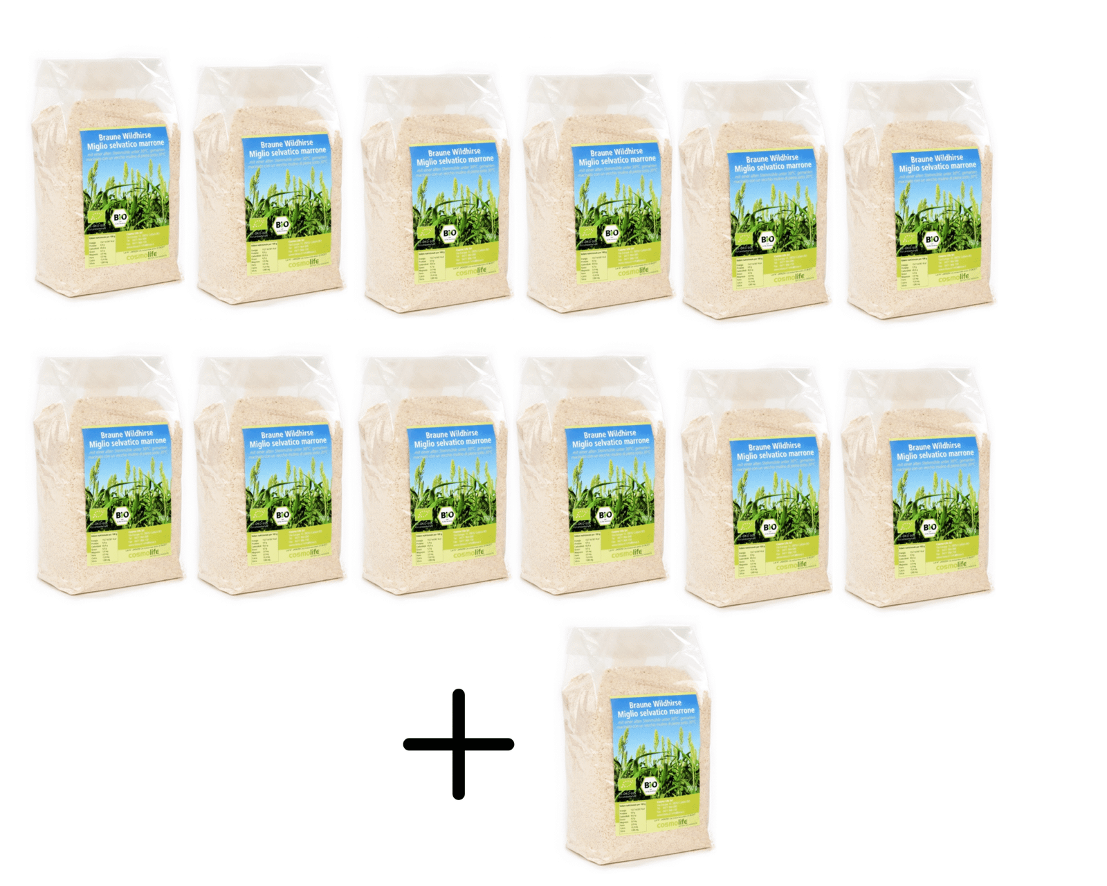 wildhirse12 Miglio selvatico bruno BIO 12+1 gratis - immagine 1