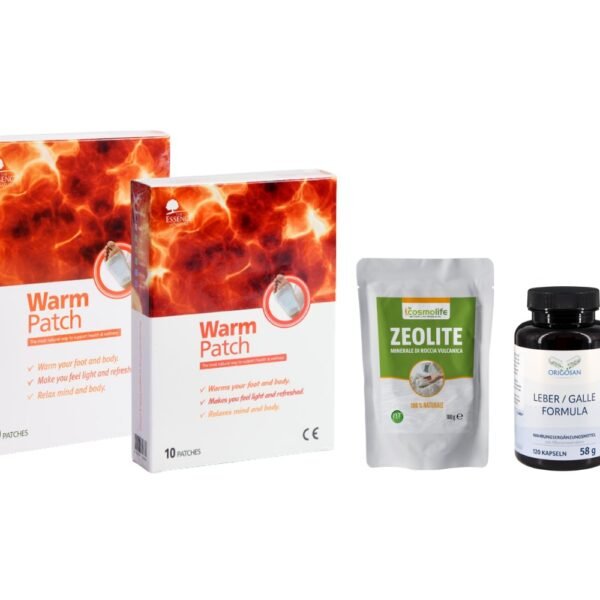 Cura disintossicante corpo 60 giorni kit completo warmpatch zeolite fegato