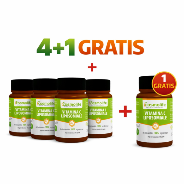 Vitamina C Liposomale 60 capsule offerta 4 più 1 gratis