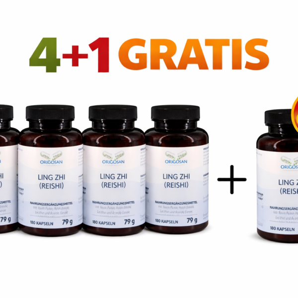 Reishi Ling Zhi 180 capsule in offerta 4 più 1 gratis ganoderma lucidum